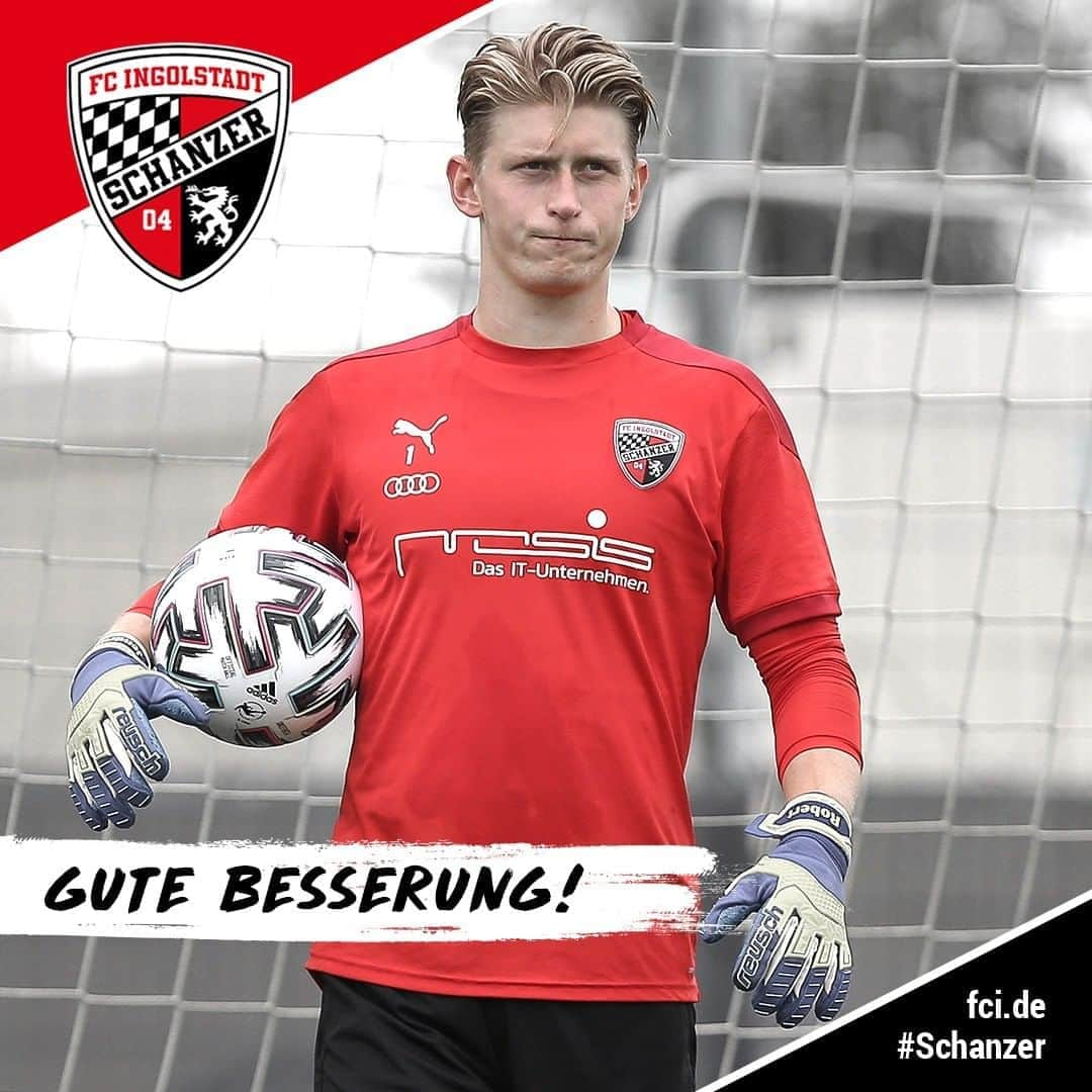 FCインゴルシュタット04さんのインスタグラム写真 - (FCインゴルシュタット04Instagram)「Gute Besserung, Robert!🙏🖤❤️ Unser #Schanzer Keeper hat sich im Training am Sprunggelenk verletzt & wird mehrere Wochen ausfallen 🤕😞 @rj___40  ___ Weitere Kader-Updates 👇 @peterkurzweg13 (Kapselverletzung) muss ebenfalls ein paar Tage pausieren, @dennis_yerai Eckert Ayensa (Oberschenkelverletzung) und @thorsten_29 Röcher (Adduktoren/Leiste) arbeiten indes weiter an ihren Comebacks, brauchen aber noch etwas Geduld. All unseren Jungs nur das Beste! . . #schanzerdassindwir #Schanzerfürimmer #Ingolstadt #FCI #FCIngolstadt #3Liga #zeigtsuns #fu3ball #soccer #fussball #football #futbol #immerweiter #zamhoidn #Team #comeback #Kader #Kadernews #comebackstronger #Verletzung #getwellsoon #getwell #Jendrusch #Kurzweg #Ayensa #Röcher」11月2日 23時13分 - dieschanzer