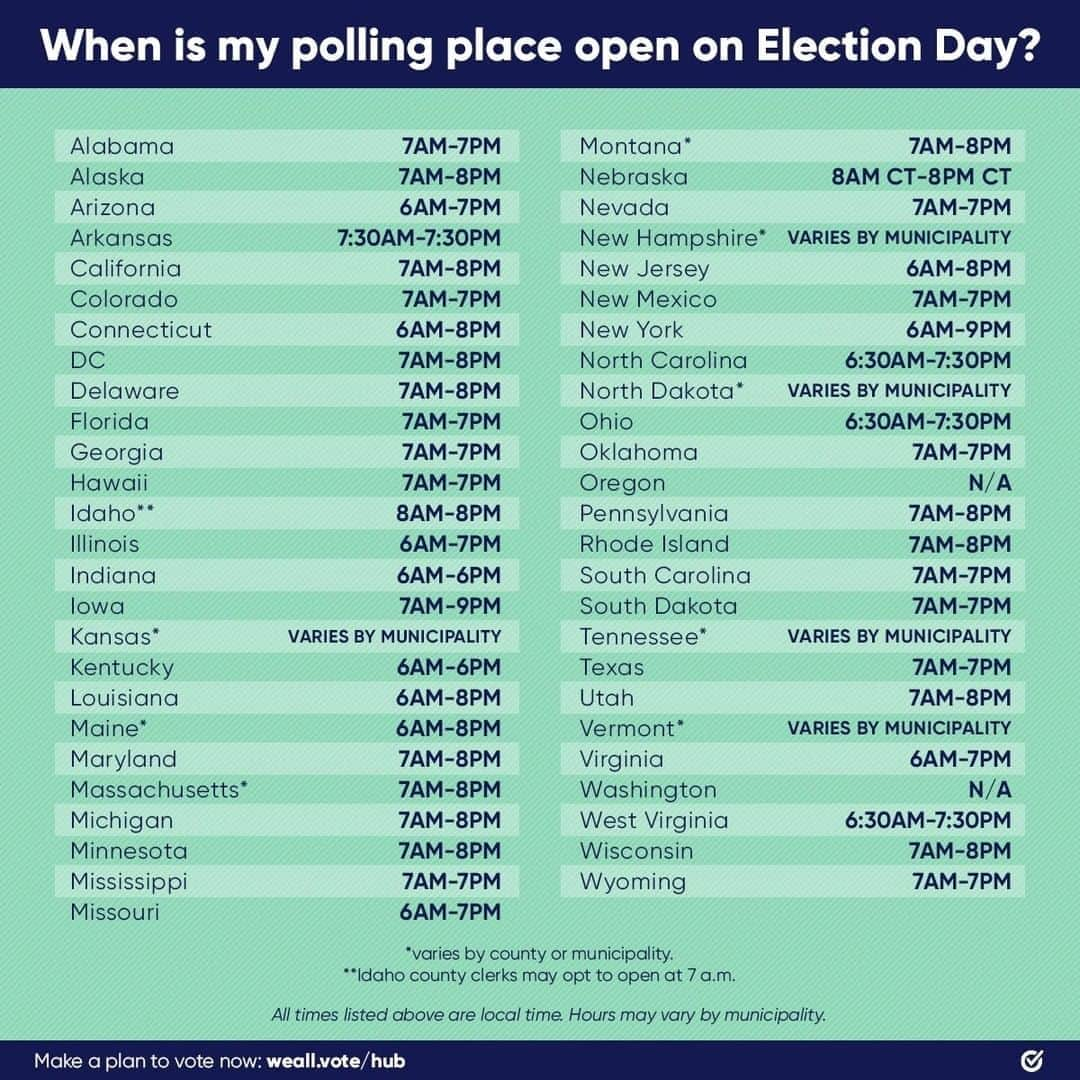 エリカ・キャンベルさんのインスタグラム写真 - (エリカ・キャンベルInstagram)「Election Day is TOMORROW!! #WhenWeAllVote, we make sure no one is left behind. So if you haven’t voted yet, get your #VotingSquad NOW and make a plan to vote Tuesday. @WhenWeAllVote can help you find your polling place at weall.vote/hub.  #vote #pollinghours #pollinglocation #election2020 #electionday #electionday2020 #nov3rd #voting #yourvotematters #yourvotecounts」11月2日 23時44分 - imericacampbell