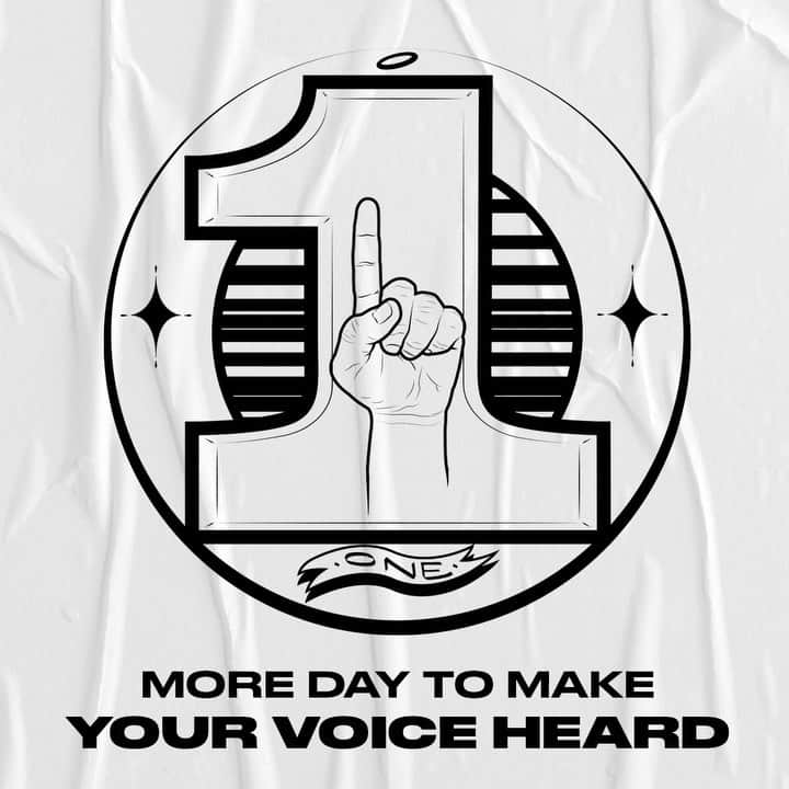 converseのインスタグラム：「Election countdown: 1 Day.⁣ ⁣ Do you have a plan for tomorrow? Tell us about it in the comments below👇⁣ ⁣ If you still need to find your polling location or familiarize yourself with what’s on your ballot, visit Converse.com/vote. #ConverseAllStars」