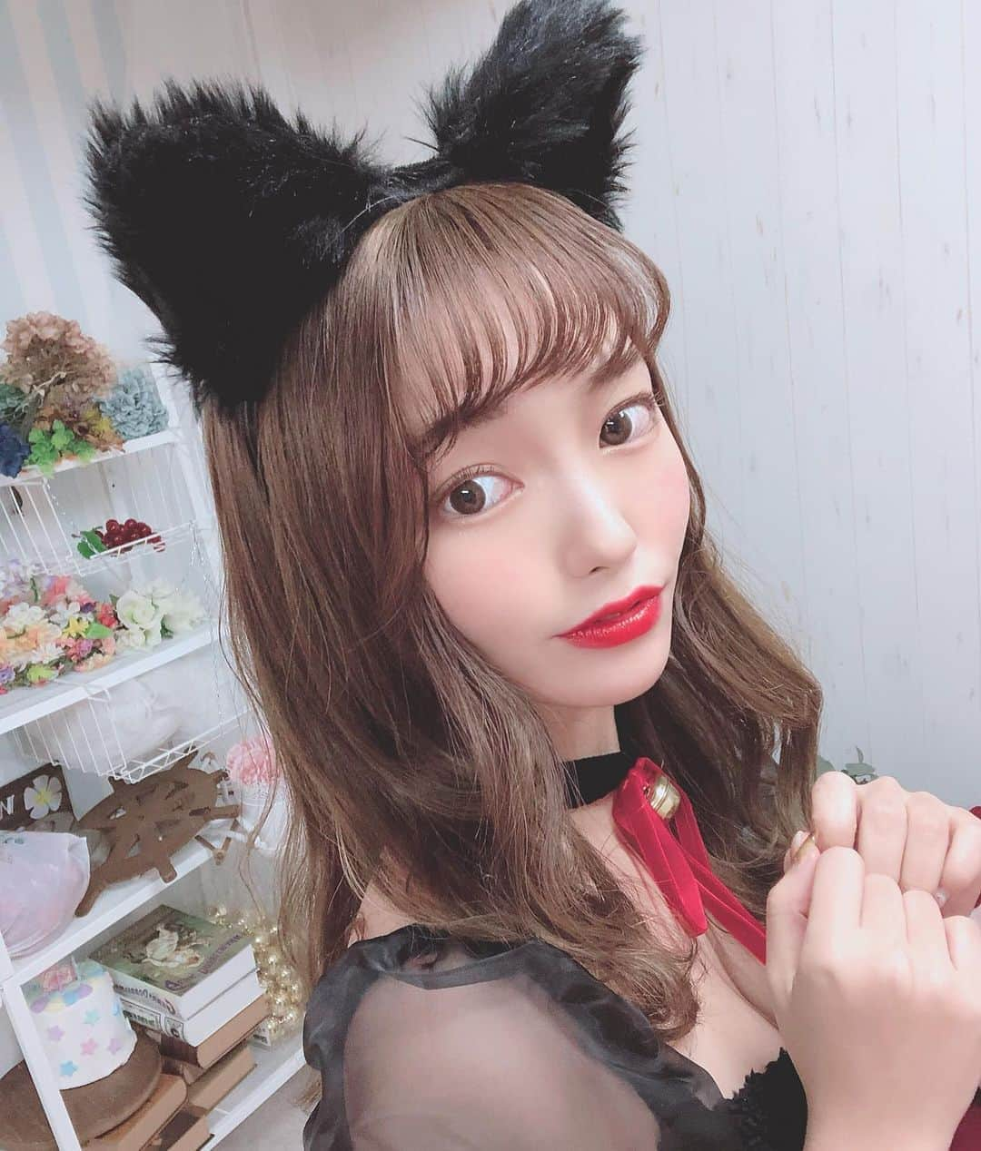 安原舞さんのインスタグラム写真 - (安原舞Instagram)「▷▷▷﻿ ﻿ happy halloween！🎃﻿ ﻿ ﻿ 🐈🐾﻿ ﻿ にゃん﻿ ﻿ ﻿ ﻿ #黒猫﻿ #ハロウィン﻿ #ハロウィンコスプレ」11月2日 16時08分 - mai_yasuhara