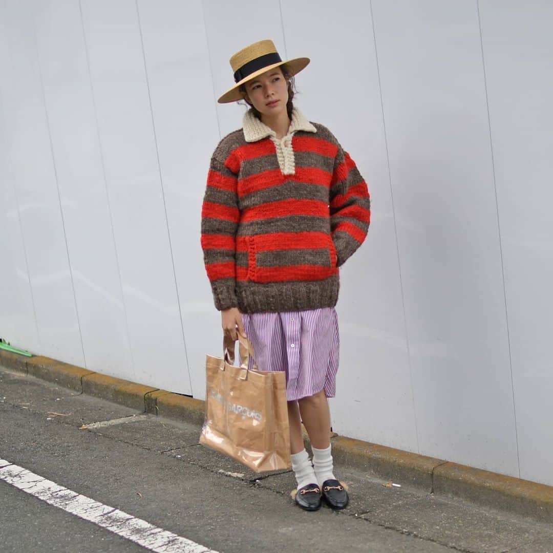 Lubbさんのインスタグラム写真 Lubbinstagram 1979年創業のカナダの老舗ニットブランド Kanataのニットになります ブランド名のカナタ Kanata は ネイティブインディアンたちの 村 を意味する言葉に由来 カナディアン柄などが有名ですが こちらはボーダー柄で