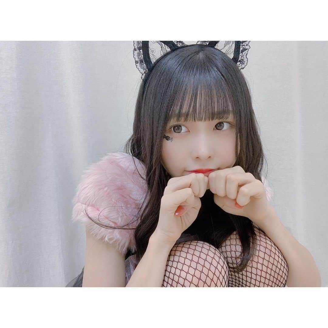 福沢杏純のインスタグラム：「・ 飼い主募集中、、♡ ・ ・ ・ #アイドル教室 #福沢杏純 #猫 #コスプレ #ハロウィン」