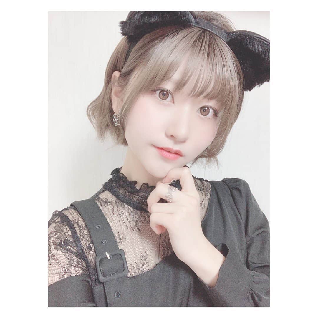 のインスタグラム：「🐾 . . #onepiece → #eatme  #accessory → #bubbles  . #black #cat #selca #selfie #instagood #instalike #follow #followｍe」