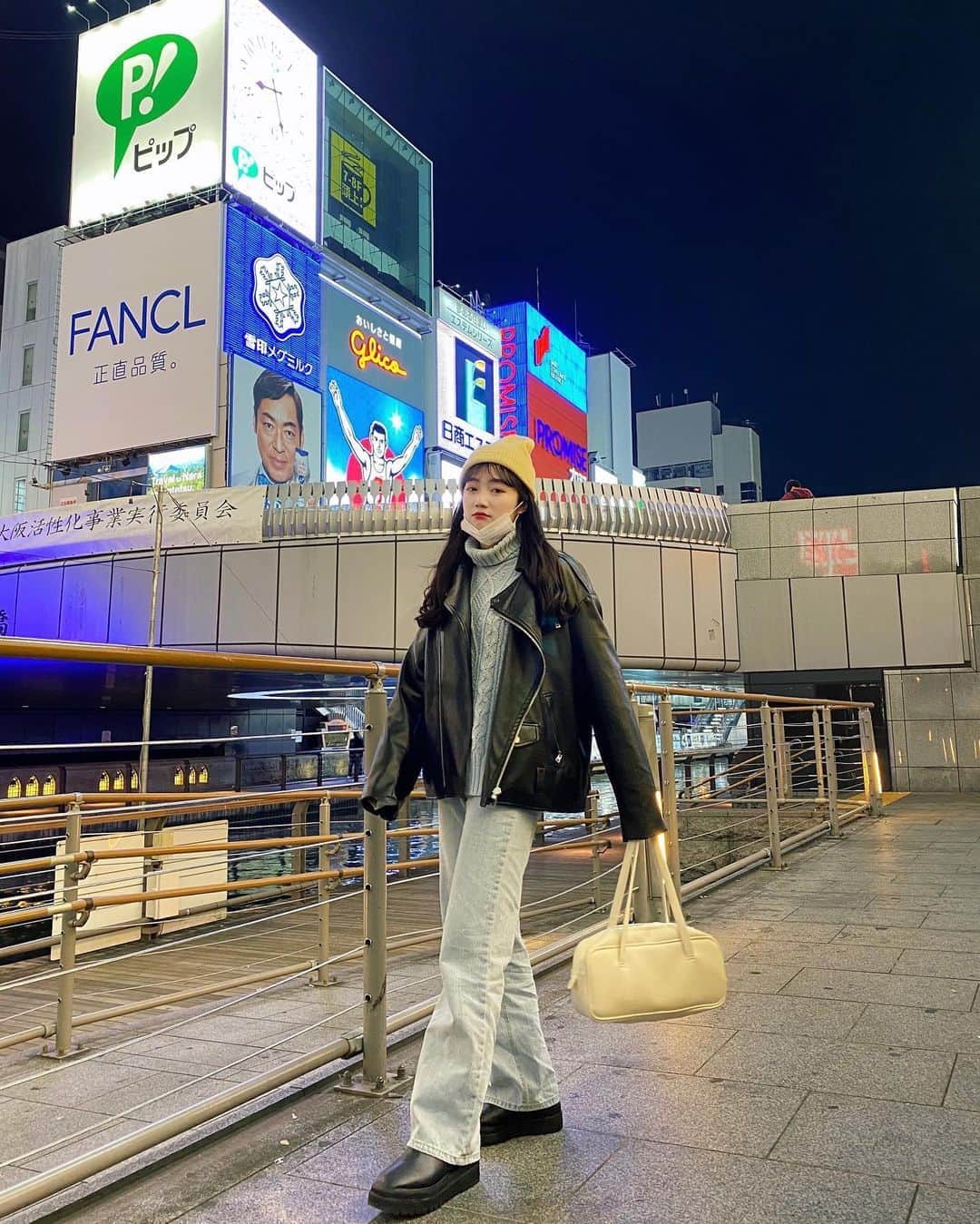 河﨑莉奈さんのインスタグラム写真 - (河﨑莉奈Instagram)「大阪上陸🖤」11月2日 21時21分 - rinya5588