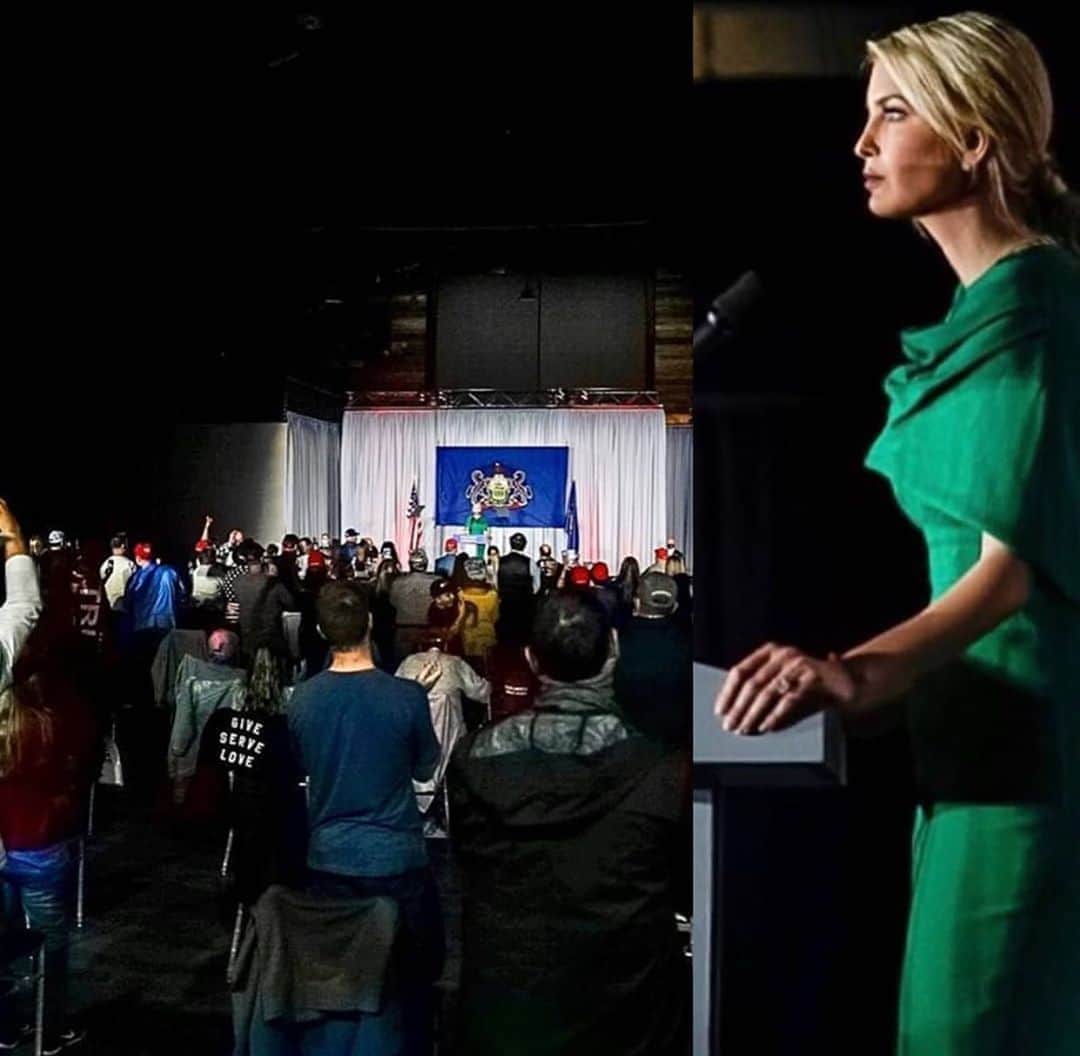 のインスタグラム：「Last night in great Commonwealth of Pennsylvania!  The amazing people of the Keystone State know what’s at stake in this election and will deliver four more years for @realdonaldtrump !」