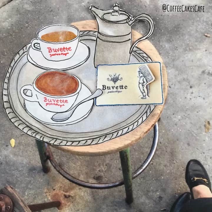 のインスタグラム：「Monday mornings start with coffee, feeling the fall breeze, and seeing leaves falling. 🍂 ...And a little reminder to vote if you have not yet done so. I hope you had a fun weekend! Enjoy the new week...new month everyone! ❤️ @buvettenyc  . . . #stopmotion #vote #vote2020 #cafehopping #westvillagenyc #westvillagelife #thisisnewyorkcity #buvettenyc #stopmotionanimation #westvillage #greenwichvillagenyc #greenwichvillage #igersofnyc #timeoutnewyork #coffeeshopvibes #picturesofnewyork #made_in_ny #coffeeshopcorners #prettycitynewyork #newyorkarea #facade #facadelovers #picame #stopmotionvideo #icapture_nyc #coffeecakescafe #art_we_inspire #nycrestaurants #coffeeshop #urbansketchers」