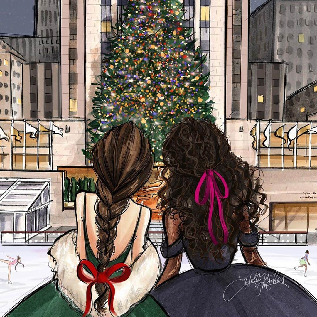 Holly Nicholsさんのインスタグラム写真 - (Holly NicholsInstagram)「I am going to miss my favorite place during the most magical time of year this year. I am glad I have this piece to bring it to life on my walls in Boston ❤️ shop the “Big Apple Holiday” print at hnillustration.etsy.com #NYC #NYCCHristmas #Holidays #HolidayDecor #ChristmasArt #ChristmasIllustration」11月2日 22時43分 - hnicholsillustration