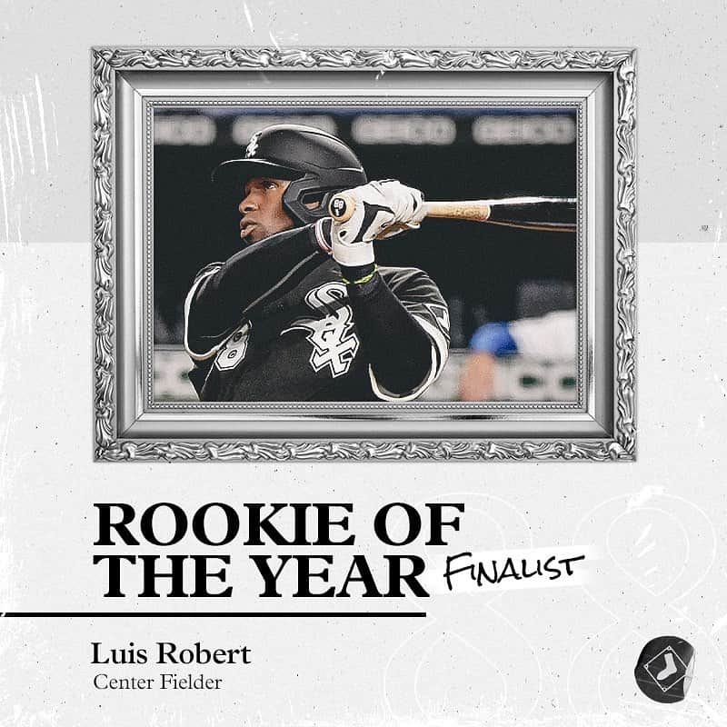 シカゴ・ホワイトソックスのインスタグラム：「La Pantera! Luis Robert has been named an A.L. Jackie Robinson Rookie of the Year finalist.」