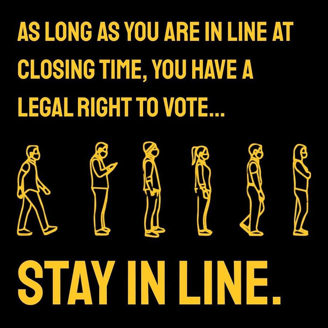 ケイティ・ロウズのインスタグラム：「Your vote matters! If you have questions OR need to report any issues at the polls, call 866-Our-Vote #electionprotection #CountEveryVote Link in bio!」