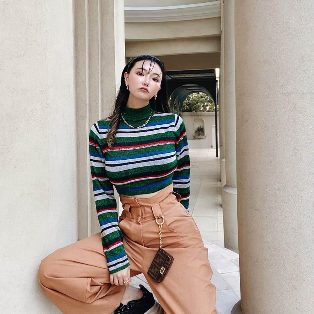 クリスティン・ウェイのインスタグラム：「A random outfit #fendi #ootd #fashiongram #fashionstyle #ootd #cwfashion  #christinewei #クリスティンウェイ」