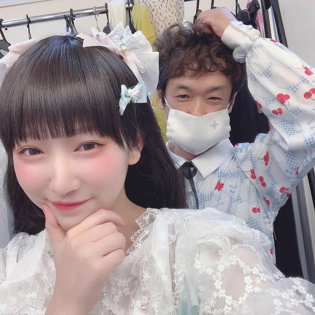 双木昭夫のインスタグラム：「私がゆらのちゃんに施すのはロリコンメイク💄メイクすればするほど幼くなる  #ロリコンメイク」