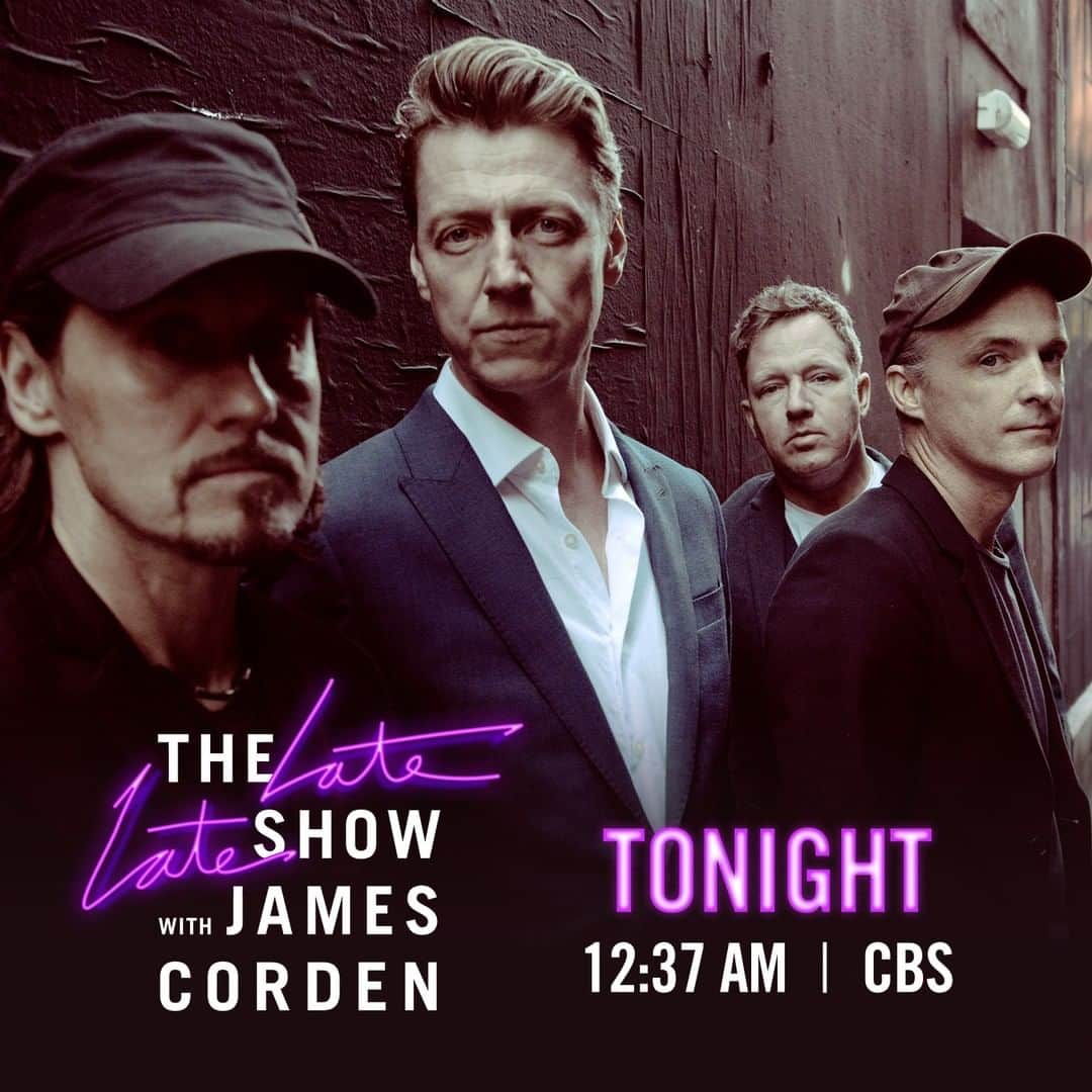 トラヴィスのインスタグラム：「Don’t forget to tune in to The @latelateshow with @j_corden tonight to see our performance of ‘A Ghost’ from 12.30am (PST) on CBS!」