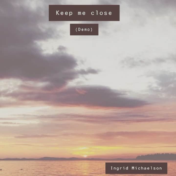 イングリッド・マイケルソンのインスタグラム：「I wrote this so many years I ago I can’t even tell you when.  I feel like we all need to feel loved and close right now.  All the time really, but especially now.  So I chose “Keep Me Close” to be your November Patreon demo. Link in bio.」