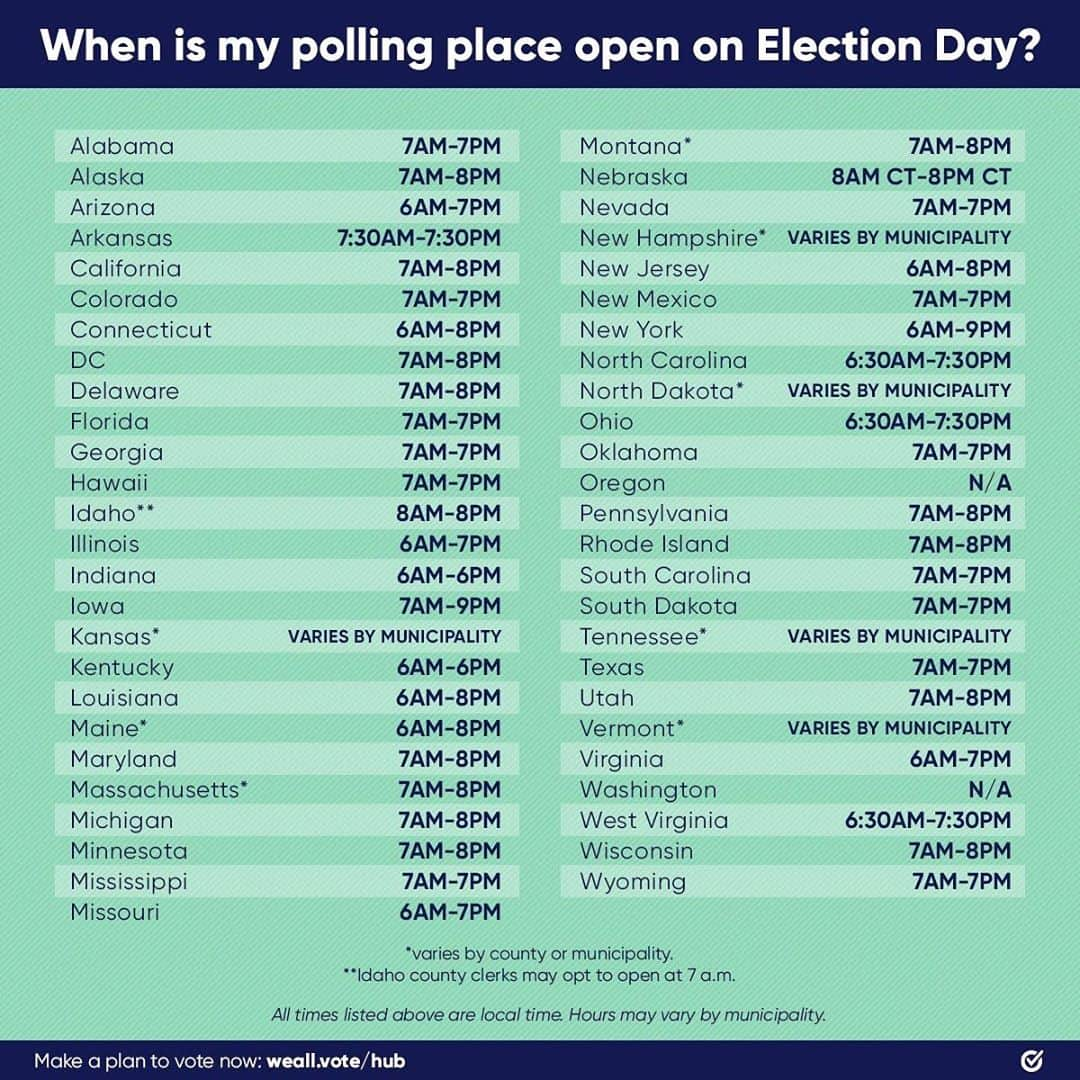 ダレン・クリスのインスタグラム：「CAN YOU BELIEVE IT Election Day is TOMORROW! WOAH!   If you haven’t voted yet, get your #VotingSquad NOW and make a plan to vote Tuesday. @whenweallvote can help you find your polling place at weall.vote/hub.   #WhenWeAllVote, we make sure no one is left behind.」