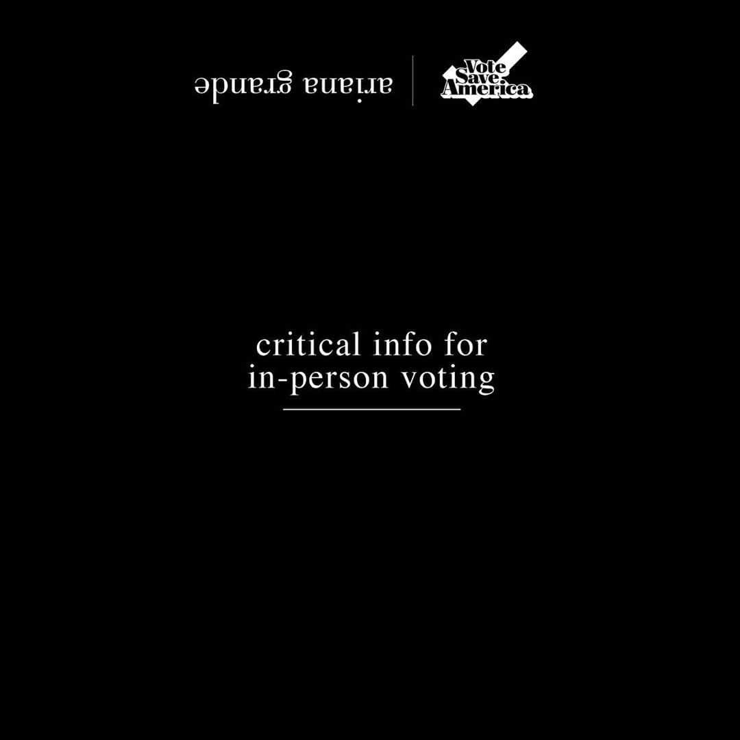 アリアナ・グランデさんのインスタグラム写真 - (アリアナ・グランデInstagram)「tomorrow is election day. save / share / go vote ! (for Biden) (no longer asking or gently encouraging but begging)」11月3日 2時27分 - arianagrande
