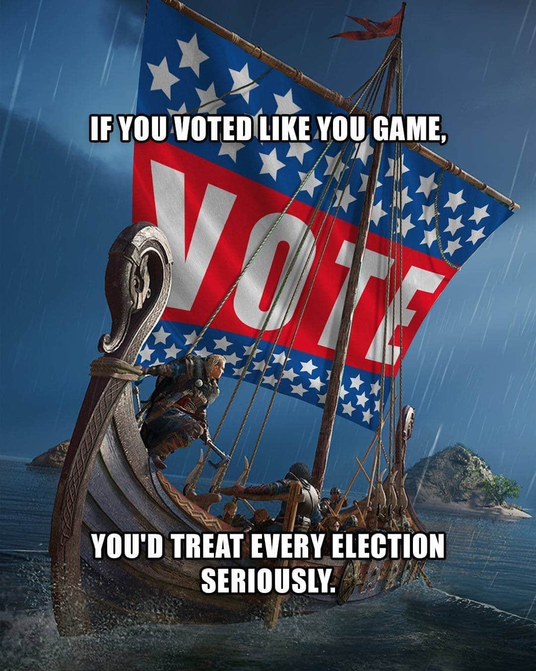 アサシン クリードさんのインスタグラム写真 - (アサシン クリードInstagram)「The U.S. election is just one day away. This is your time to make history.  If you're eligible to vote in the U.S., don't miss your chance to cast your ballot and #VoteLikeYouGame!」11月3日 3時03分 - assassinscreed