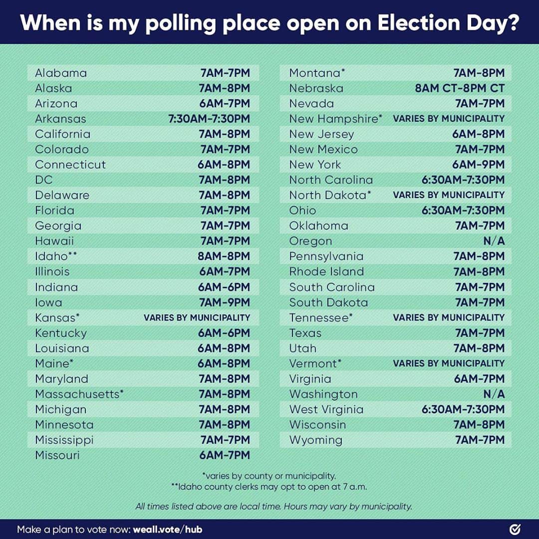 ションダ・ライムズさんのインスタグラム写真 - (ションダ・ライムズInstagram)「Election Day is TOMORROW!! #WhenWeAllVote, we make sure no one is left behind. So if you haven’t voted yet, get your #VotingSquad NOW and make a plan to vote Tuesday. @whenweallvote can help you find your polling place. Click the link in bio.」11月3日 3時18分 - shondarhimes