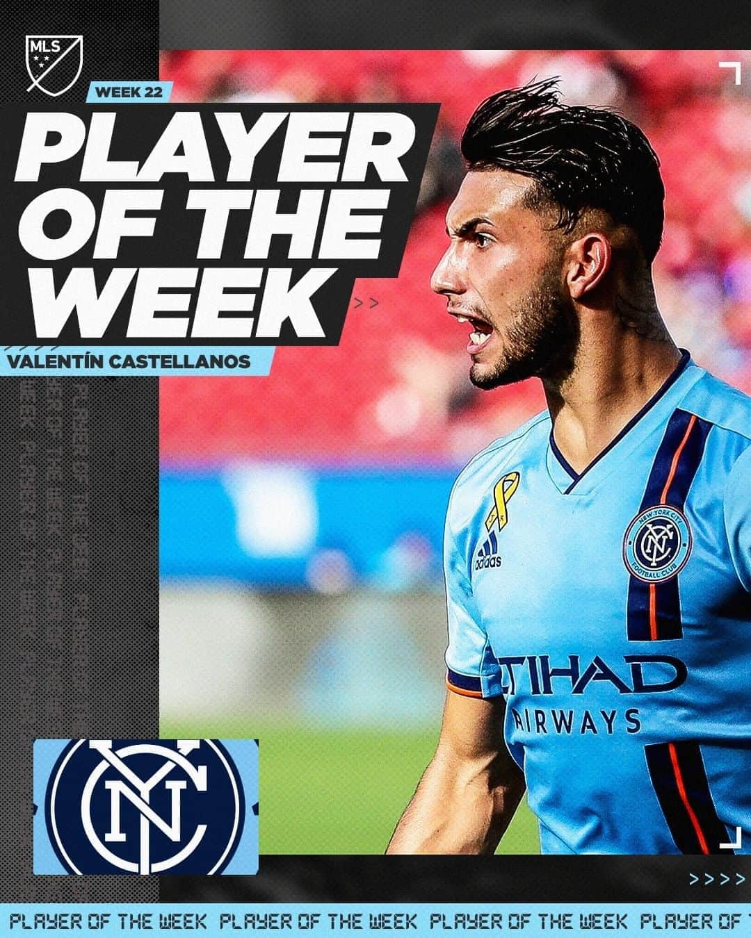 Major League Soccerさんのインスタグラム写真 - (Major League SoccerInstagram)「First MLS hat trick and an assist in @nycfc's big win. 💪 @tatycastellanos11 earns MLS Player of the Week honors for Week 22!」11月3日 5時40分 - mls