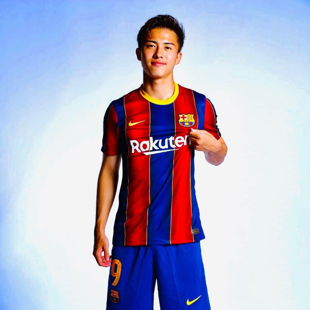 安部裕葵のインスタグラム：「#9  @fcbarcelona  @fcbarcelonab」