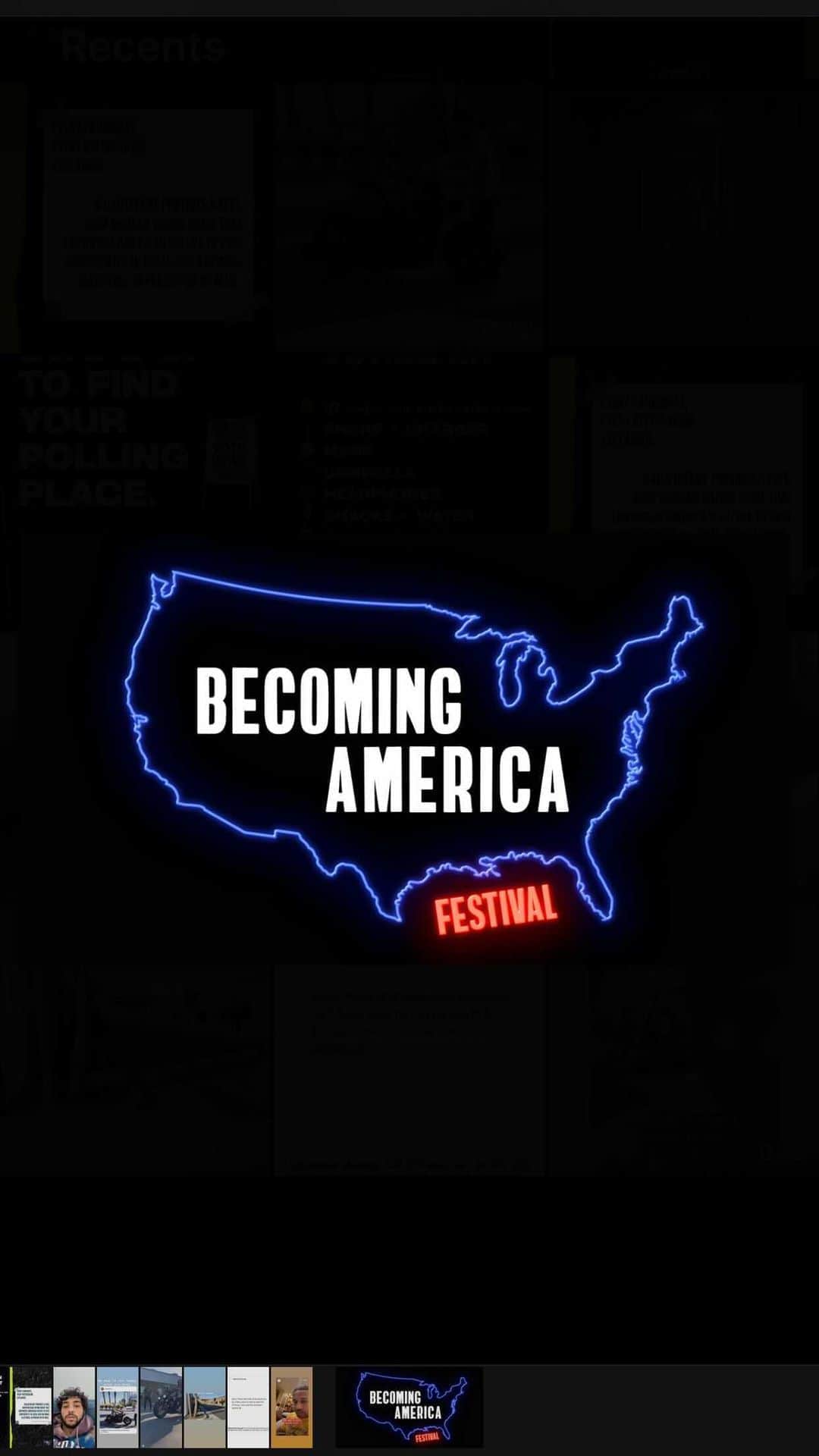 ノア・センティネオのインスタグラム：「If you’re registered to vote - peep the swipe ups on my story - all the info u need is there.   1. Build a ballot  2. Find a poll near you  3. Vote your heart out   #becomingamericafest」