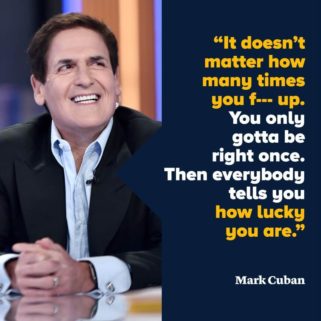 CNBCさんのインスタグラム写真 - (CNBCInstagram)「Before Mark Cuban became a billionaire in 1999, he experienced a string of failures. But if you ask him, past mistakes don’t matter.⁠ ⁠ Cuban said people only focus on his big successes: first selling start-up MicroSolutions in 1990 to CompuServe for $6 million, and nine years later selling Broadcast.com to Yahoo for $5.7 billion in stock. They never talk about the hiccups that came first.⁠ ⁠ “They don’t ask me about getting fired from my job at Your Business Software for wanting to close a sale rather than open up the store. No one ever asks me about what it was like when I started MicroSolutions or how I used to count the months I was in business, hoping to outlast my previous endeavors and make this one a success," Cuban said.⁠ ⁠ Because, according to Cuban, all that matters is one success. Do you agree?⁠ ⁠ Full story at the link in bio. (With @CNBCMakeIt)」11月3日 7時30分 - cnbc