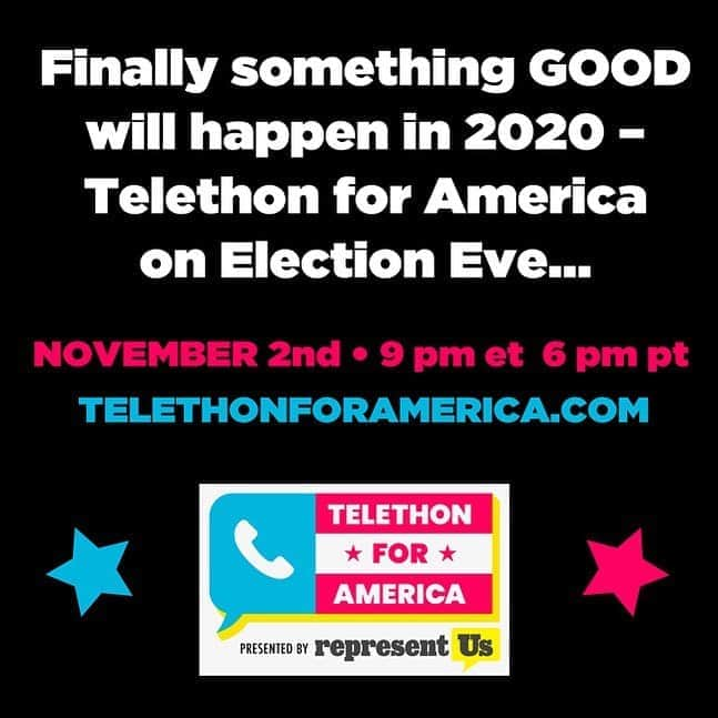 アイシャ・タイラーさんのインスタグラム写真 - (アイシャ・タイラーInstagram)「Stoked to be a part of the #TelethonForAmerica airing TONIGHT! Tune in, pledge to vote and win a chance to chat with one of your favorite actors, artists, athletes and more (including me)! Laughter is the best medicine, and it’s also the best motivator. Let’s change things for the better. Together.  telethonforamerica.com/」11月3日 7時50分 - aishatyler