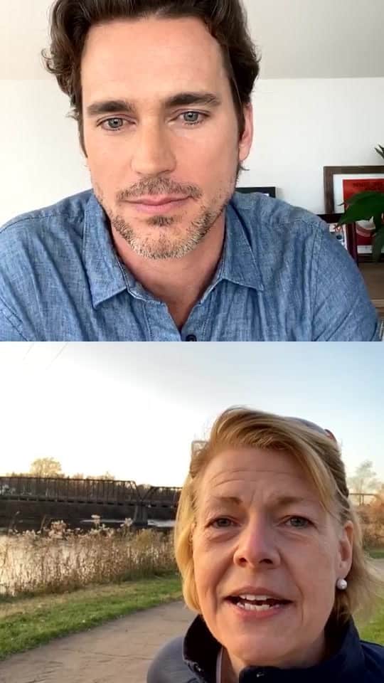 マット・ボマーのインスタグラム：「Loved speaking with Senator Tammy Baldwin @tammybaldwinwi from Wisconsin today. Lots of great info from her on why so much is at stake in this election for all of us. Thank you for joining us! You can skip for minute 17 to minute 15 if you don’t want to see me awkwardly try to figure out IG live.」