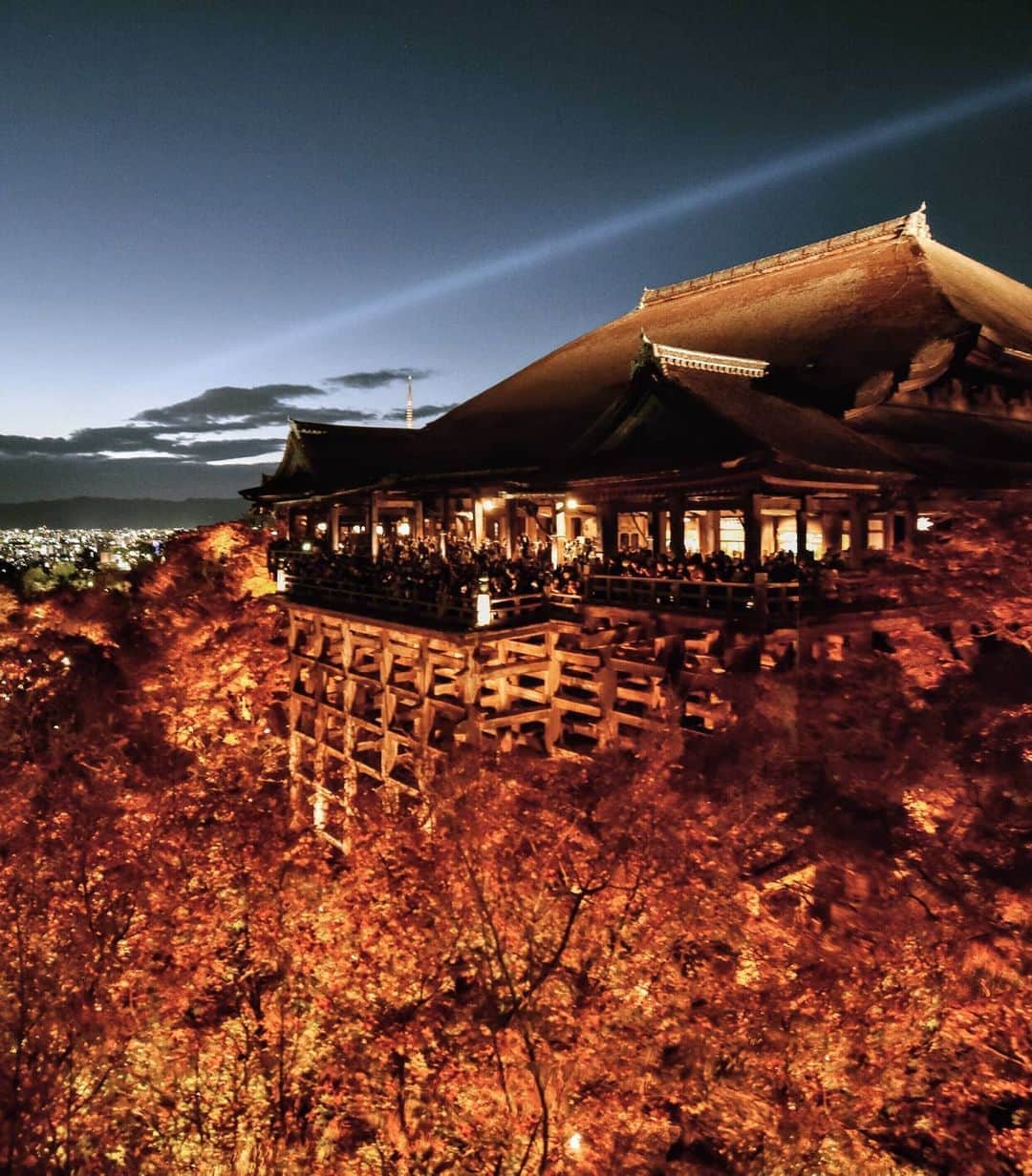 masayaさんのインスタグラム写真 - (masayaInstagram)「kiyomizu-temple Kyoto 2016 清水寺のライトアップが見られる年がやって来ました。この時あと４年も見られないのかと寂しさを感じたが、過ぎてしまえば早いもの。再び、燃えるような紅葉のライトアップと清水の舞台が見らそう。ワクワクです。」11月3日 19時05分 - moonlightice