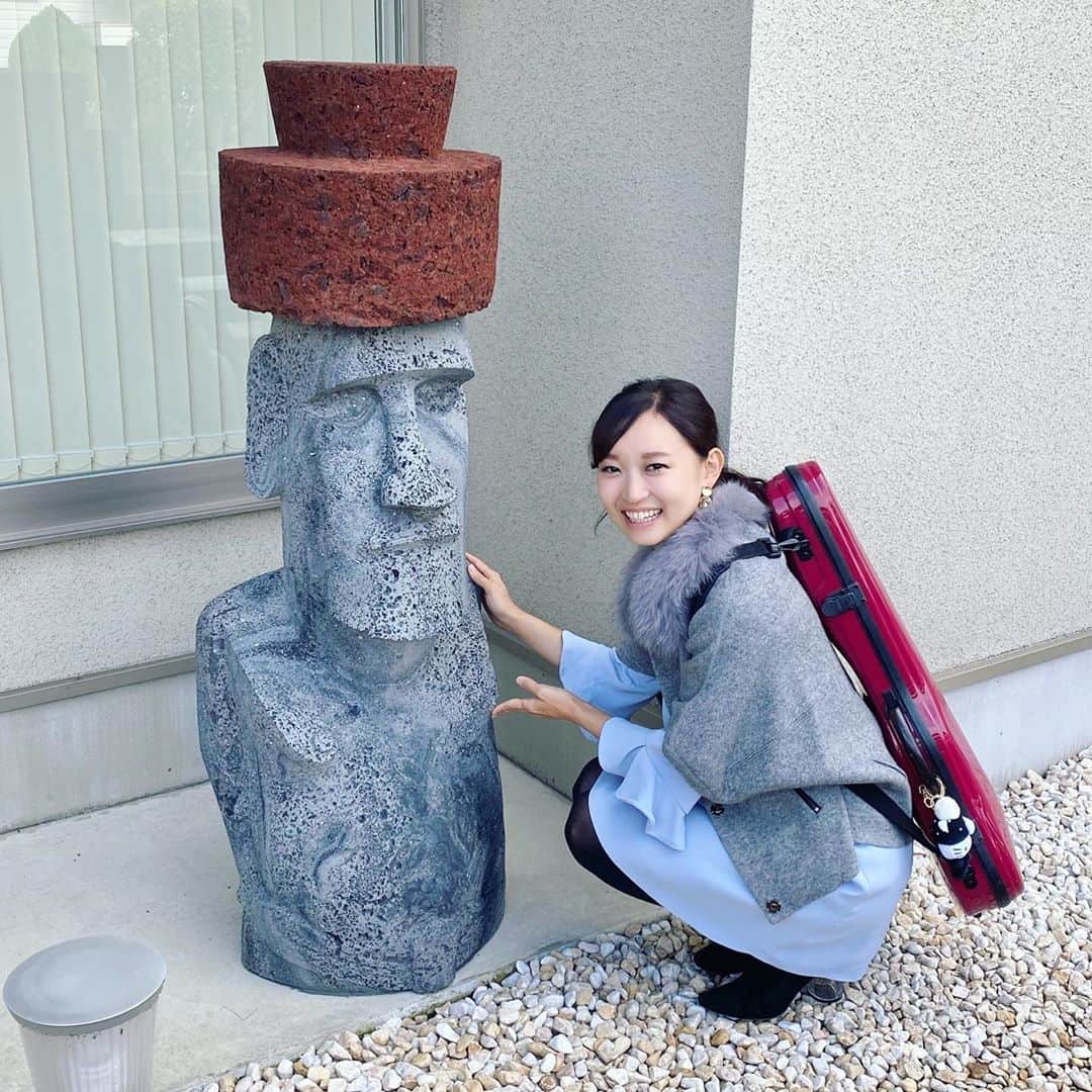 のインスタグラム：「モアイ様に逢ってきたょ🐘 . . #モアイ像 #モアイ #モアイ像🗿 #moai   #japan #japanmoai」