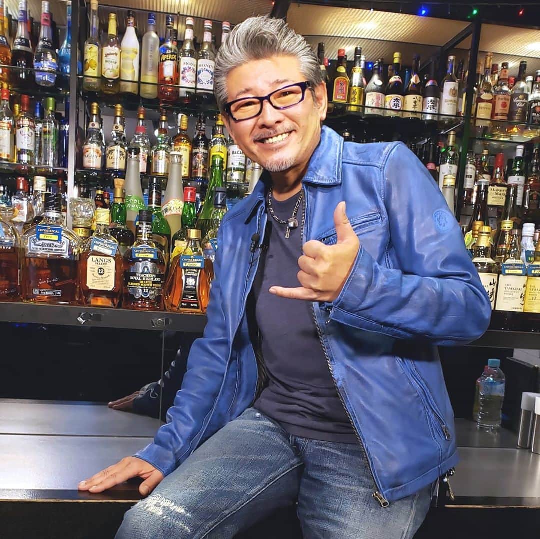 のインスタグラム：「BARで収録！#布川敏和」