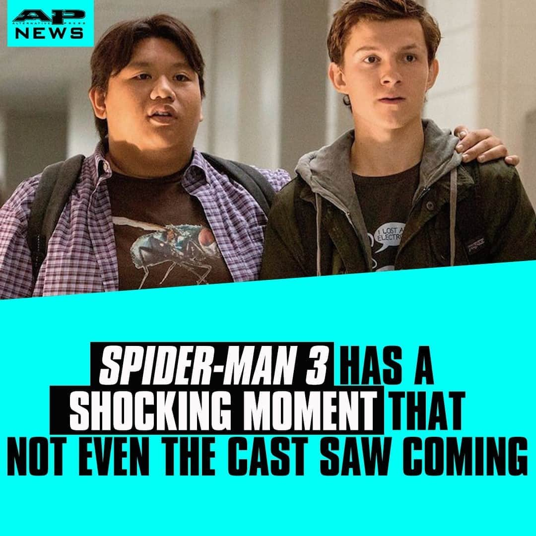 Alternative Pressさんのインスタグラム写真 - (Alternative PressInstagram)「There’s a scene in ‘Spider-Man 3’ (@SpiderManMovie) that is so shocking, not even the cast were prepared for it ⁠ LINK IN BIO⁠ .⁠ .⁠ .⁠ #tomholland #spiderman #spiderman3 #marvel #spidermanmovie #marvelcinematicuniverse #mcu #altpress #alternativepress」11月3日 11時01分 - altpress