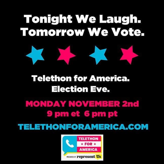 アメリカ・フェレーラさんのインスタグラム写真 - (アメリカ・フェレーラInstagram)「Tonight we laugh. Tomorrow we VOTE! Tune in NOW to catch some of my friends on the #TelethonForAmerica! Hosted by @RosarioDawson and @BenGleib! Link in my Story.」11月3日 11時15分 - americaferrera