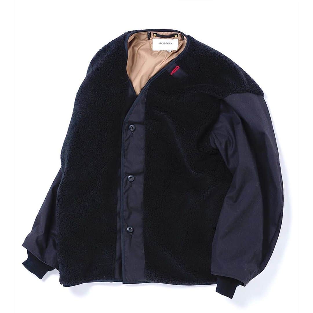 のインスタグラム：「. . . . 【Released in November】 . . . AN084 BOA NO-COLLAR JACKET BLACK . . . @anachronorm262 . . . #anachronorm #contextgallery #nakameguro #balanceokayama #okayama」