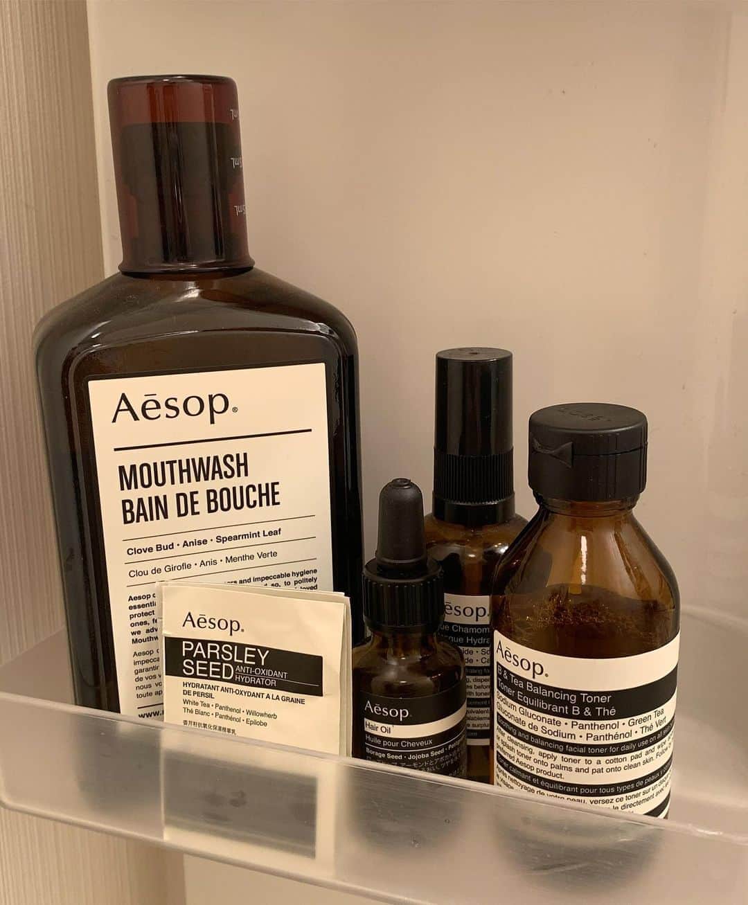 山本 絵里加のインスタグラム：「_ マウスウォッシュ仲間入り~♡ @aesopskincare  #aesop#マウスウォッシュ」