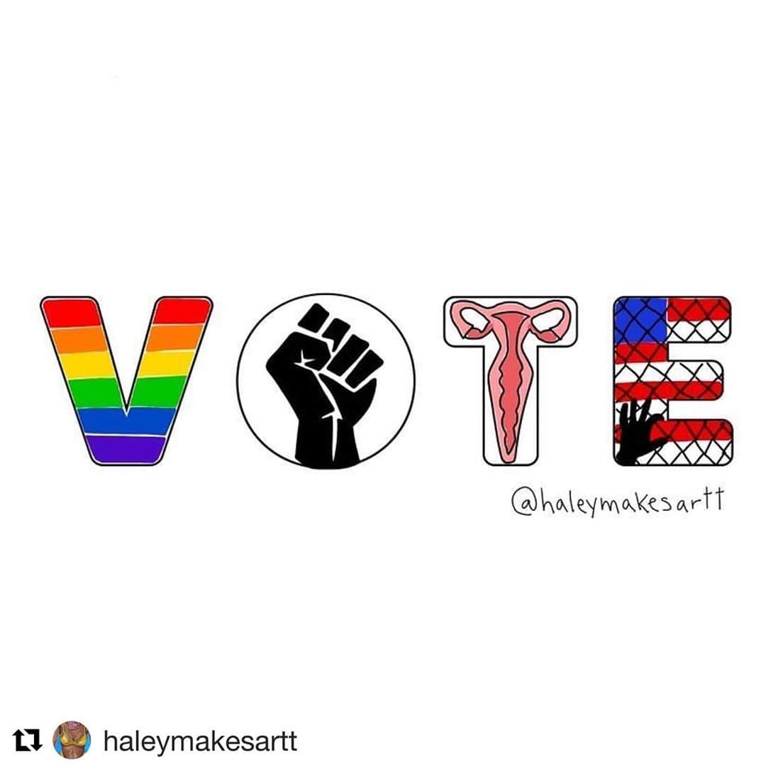 マイケル・トレイナーさんのインスタグラム写真 - (マイケル・トレイナーInstagram)「Make your voice heard. #vote  #Repost @haleymakesartt with @get_repost ・・・ #votelikeyourlifedependsonit ...link in bio for T-shirts ⭐️」11月4日 2時59分 - traynorland