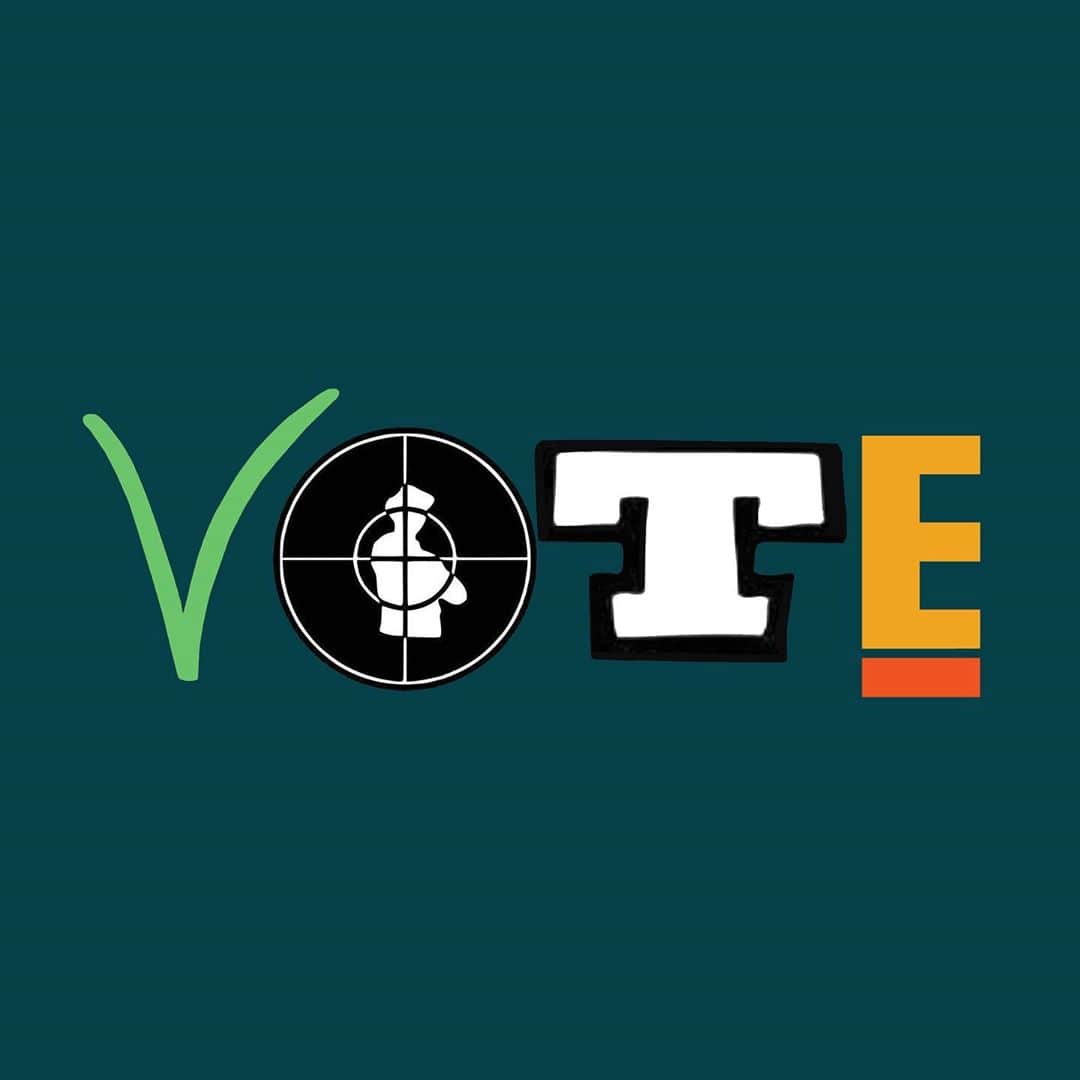 Shing02のインスタグラム：「rock the vote✅ *DONE* first person to get all 4 hiphop artists in the comment section will get a free sticker! (the V could be the hardest, but the hint is in the color scheme)」