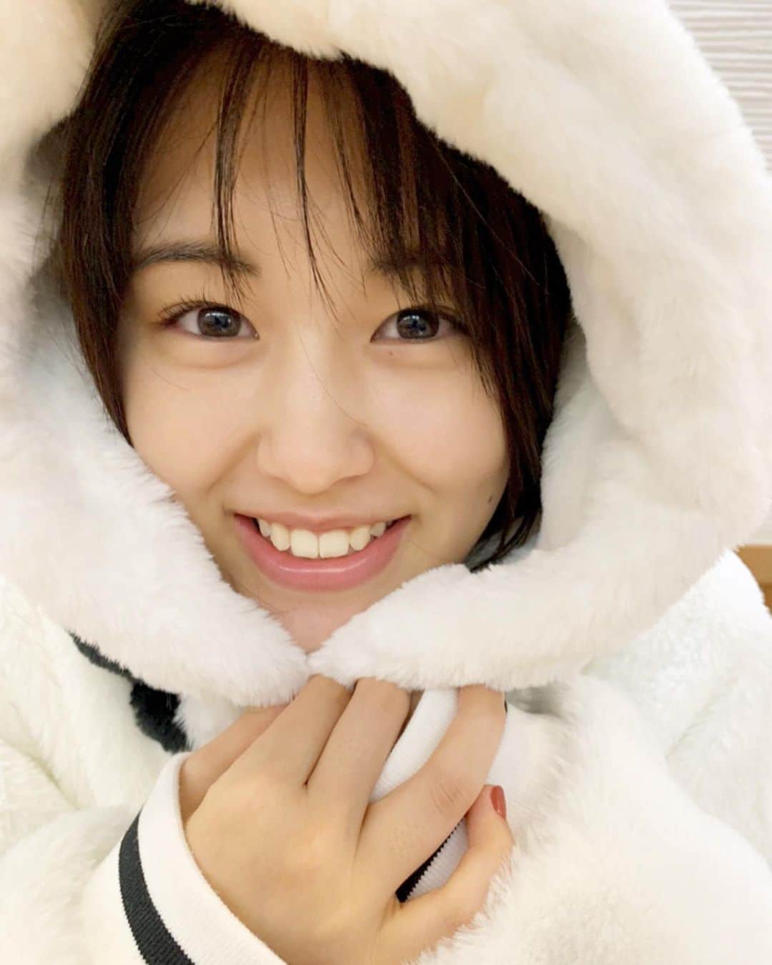 竹内愛紗のインスタグラム：「❄☃ . . 寒さ対策✨」