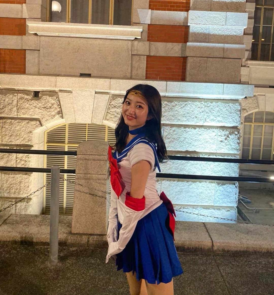 華山友希のインスタグラム：「"月に代わってお仕置きよ〜🌙" (言ってみたかった、、すいません🤣笑)  実は今年、セーラームーンの仮装もしたんです🐰 小さい時大好きで、ずっとアニメ見てたの懐かしいな〜😌  _____  投票期間、残り17日📝 本日もプロフィールのURLからユキポチ 宜しくお願いします🙇🏻‍♂️  この後、22:30〜showroom配信です！ハイライトにまとめているのでぜひ遊びに来てください✨  #ミスコン#ミスキャン #ミスキャンパス同志社#セーラームーン」