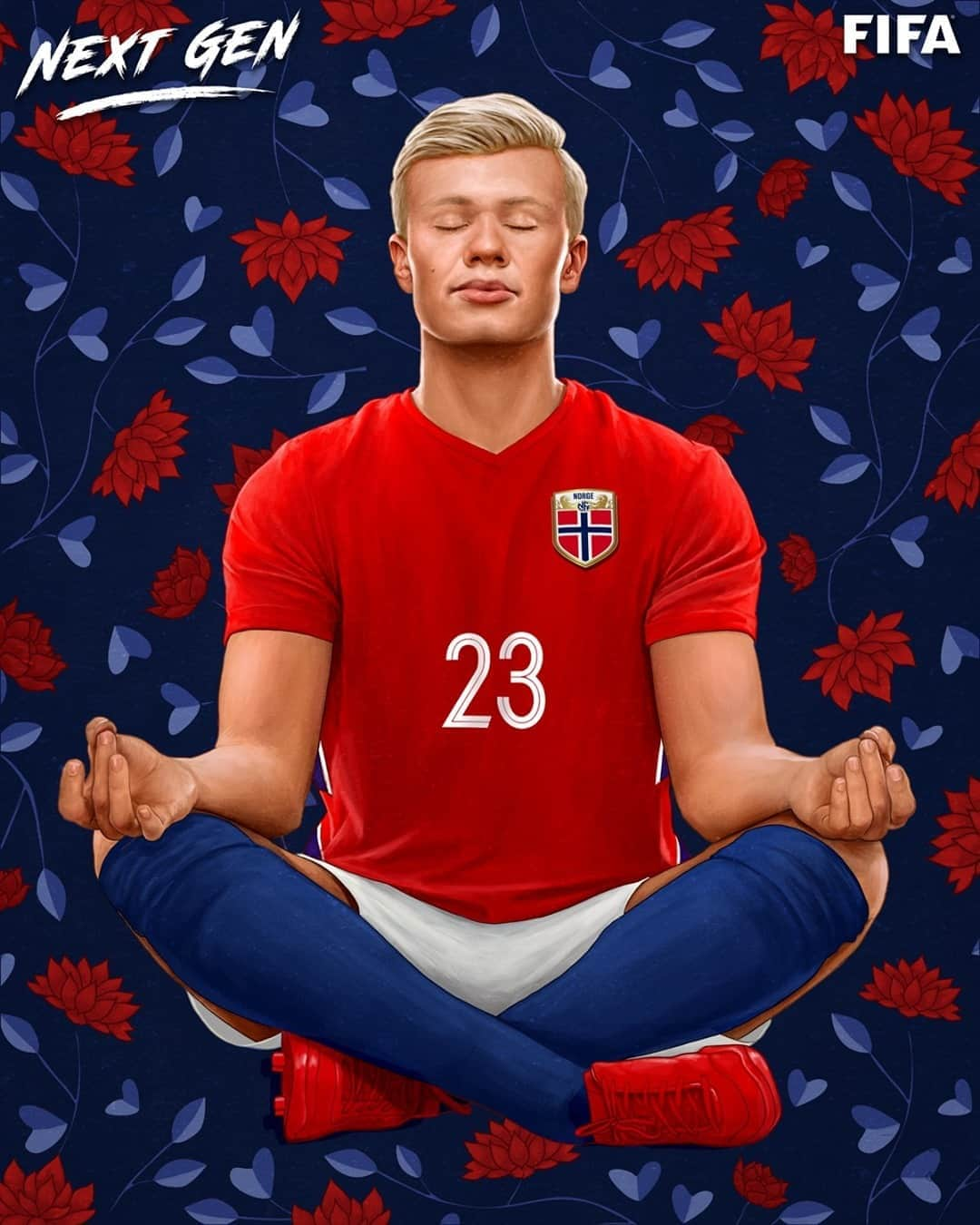 FIFAワールドカップさんのインスタグラム写真 - (FIFAワールドカップInstagram)「The #WorldCup’s #NextGen 🎨 ✨   It’s easy to be zen when you're this good 🧘‍♂️  🇳🇴 @erling.haaland has been breaking records left, right and centre over the past 18 months. Can he be the man to finally end Norway’s #WorldCup absence, too?  @fotballandslaget @bvb09 @blackyellow」11月3日 21時27分 - fifaworldcup