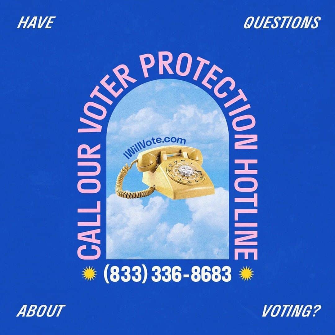 デミ・ロヴァートさんのインスタグラム写真 - (デミ・ロヴァートInstagram)「You have the right to vote fairly and safely, but if you run into any issues call the National Voter Protection Hotline 833-336-8683🗳」11月3日 23時13分 - ddlovato