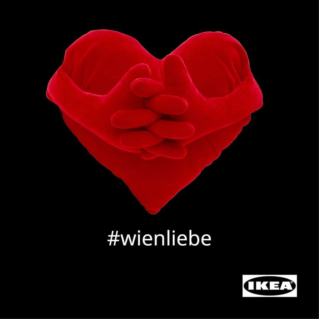 IKEA Austriaさんのインスタグラム写真 - (IKEA AustriaInstagram)「Weil Liebe stärker ist als Hass ❤️ #wienliebe」11月3日 23時16分 - ikeaaustria