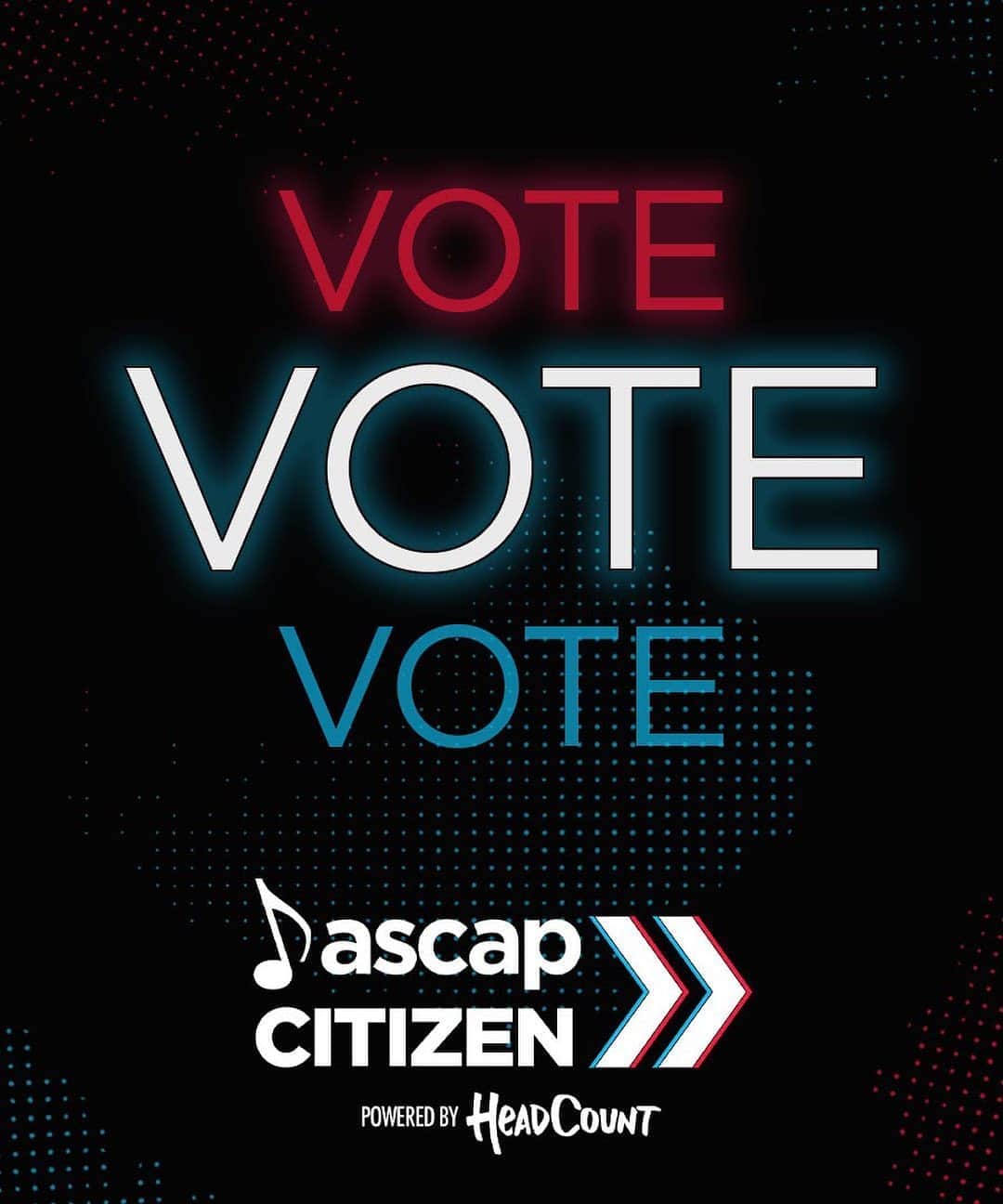 ASCAPさんのインスタグラム写真 - (ASCAPInstagram)「Today is Election Day! ASCAP Citizens, are you ready to vote?   Confirm your polling place, check what IDs you need to bring with you, and see what’s on your ballot with our friends at @headcountorg. Link in bio. Happy Voting! #ASCAPCitizen #VOTE」11月4日 0時01分 - ascap