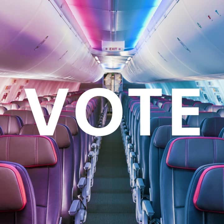 アメリカン航空のインスタグラム：「Today's the day. If you haven't already, #vote. 🗳」