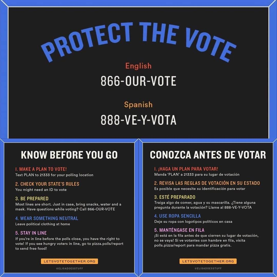 ボリス・コジョーさんのインスタグラム写真 - (ボリス・コジョーInstagram)「Voting in person today? Here's your checklist for the polls. Save this post and share with friends heading out! Link in bio for more voter info and what to do if you've already voted (volunteer and check on your friends!). Let's go! #ElectionActions」11月4日 1時17分 - boriskodjoe