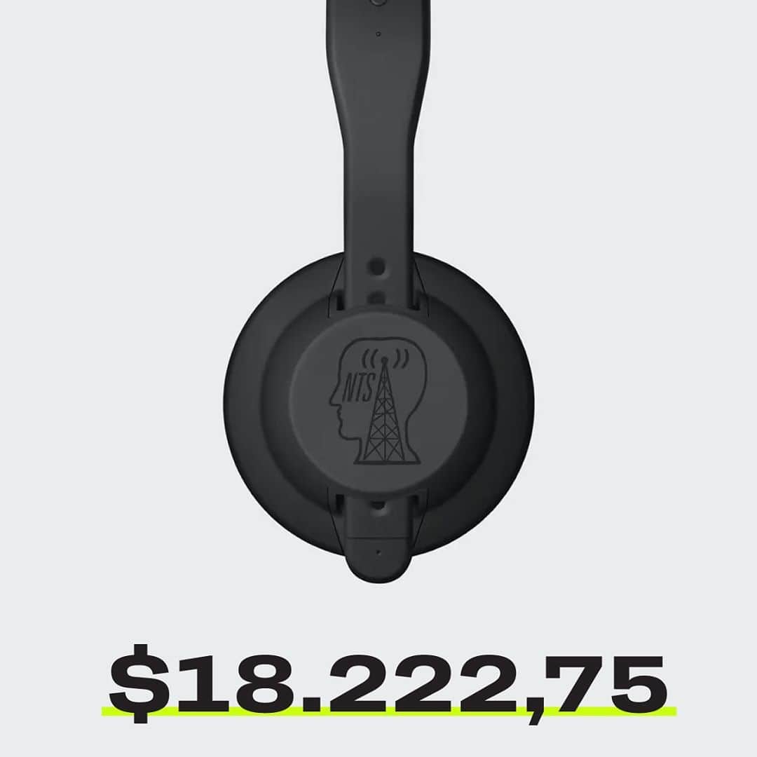 AIAIAIのインスタグラム：「The numbers are in! We teamed up with @nts_radio  and @wearebraindead on a pair of co-branded TMA-2’s, limited for sale for only 4 days. We are pleased to announce that together we have raised $18.222,75! This will go to support @mvmnt4blklives @theblackcurriculum and @minodanmark  Thanks for all the support!」