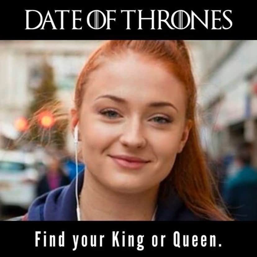 ソフィー・ターナーのインスタグラム：「Date of Thrones is first dating website dedicated to Game of Thrones lovers like you!🔥 . 💞Find the King or Queen to your Iron Throne. Give it a shot...you never know💞 . ⚔️LINK IN BIO⚔️ . . #gameofthrones #got #jonsnow #hbo #daenerystargaryen #aryastark #sansastark #emiliaclarke #winteriscoming #forthethrone #kitharington #stark #targaryen #gameofthronesmemes #tyrionlannister #gameofthronesseason #sophieturner #maisiewilliams #khaleesi #gotseason #cerseilannister #motherofdragons #love #winterishere #daenerys #winterfell #asongoficeandfire #art #westeros #dateofthrones」