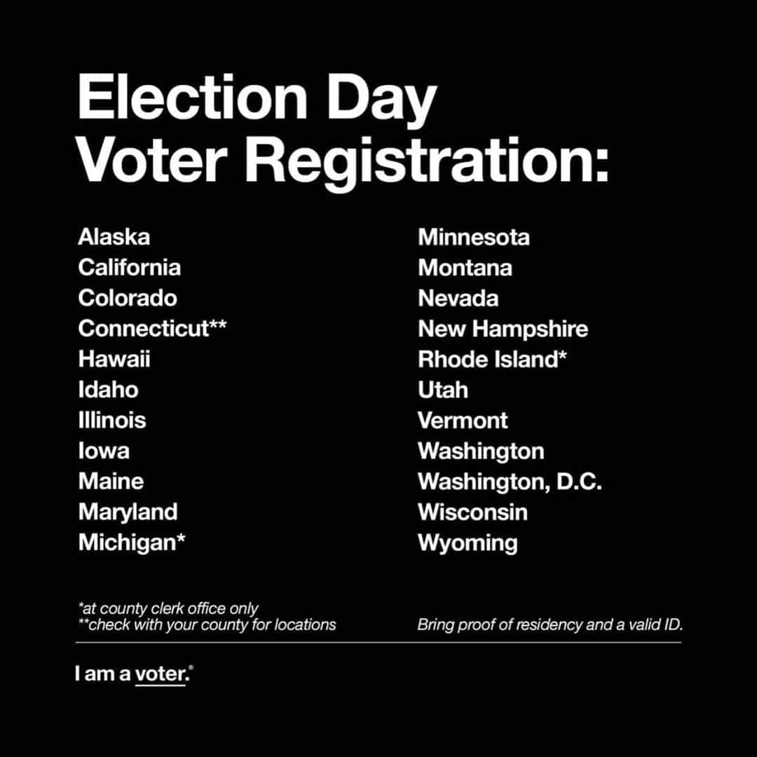 クリス・ボッシュさんのインスタグラム写真 - (クリス・ボッシュInstagram)「When I wrote this song with @deeziebrown, all I was thinking about was today, and how important it is. This song is for everybody that has been locked out of democracy. Today is our day to fight for a better tomorrow.   I know it’s going to be a long one. Bring a snack, go with a friend, but make sure you vote. It is your RIGHT. It’s time to show up like never before and make our voices heard. Let’s do the work, together 🙏🏿🙏🏿  In more than 20 states you can register TODAY to vote. Swipe to see if your state is on the list. And know your rights. Don’t let anyone tell you otherwise. #vote #vote2020」11月4日 2時17分 - chrisbosh