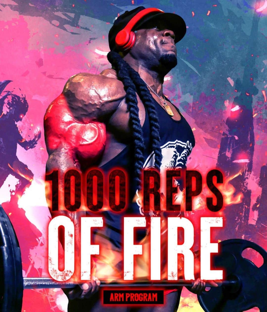 カイ・グリーンのインスタグラム：「💪🏾1,000 REP WORKOUT 🚨Now Available on Trainwithkai.com  I give you the movements and show you the path. Only you may walk it. Prepare yourself, an arduous journey awaits.  🔥1000 REP WORKOUT 🗣Secrets To Massive Arms 💪🏾Bicep & Tricep Anatomy 📝Workouts Explained 📖27+ Detailed Pages」