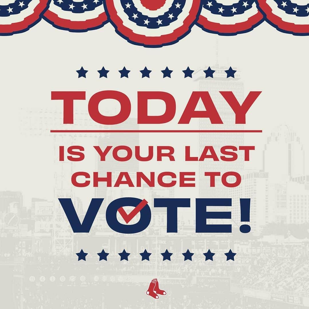 ボストン・レッドソックスさんのインスタグラム写真 - (ボストン・レッドソックスInstagram)「‼️FINAL REMINDER‼️ Link in bio to find your polling location before the day is over!」11月4日 2時43分 - redsox