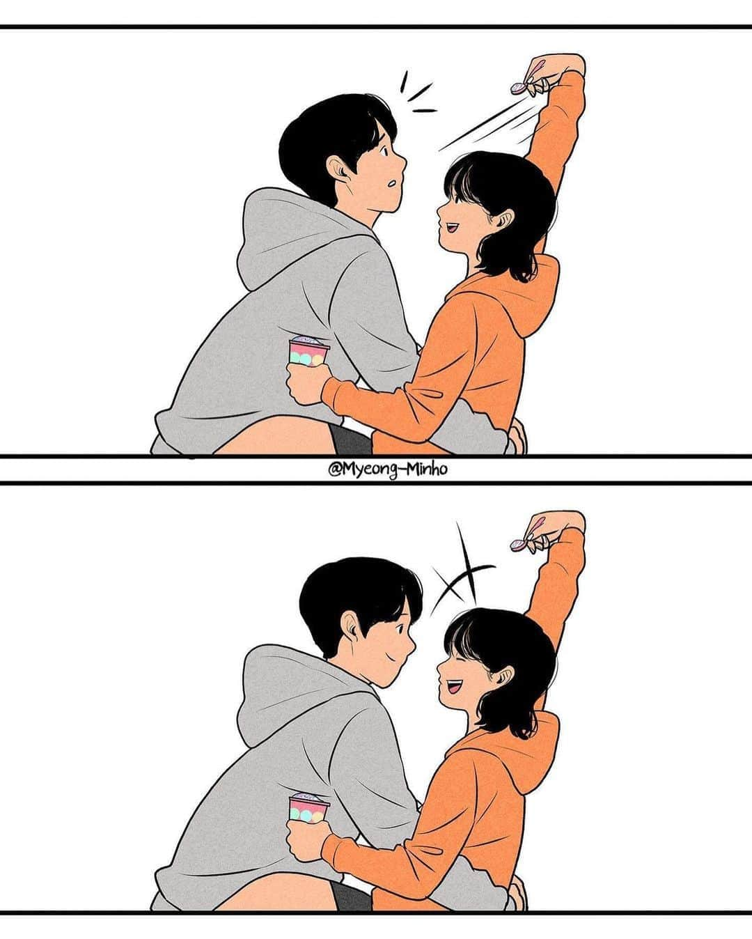 9GAGさんのインスタグラム写真 - (9GAGInstagram)「Ok I’ll have you then 😛 Follow @couple for more #couplegoals - ✏️ @93.minho - #9gag #couple #relationship #love #girlfriend #boyfriend #cheeky」11月4日 12時27分 - 9gag